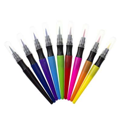 New Design Customized Colored Art Marker Brush Pens, Water Color Brush Pen With Long Brush Tips